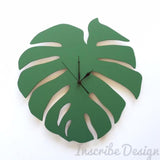 Monstera Leaf Clock