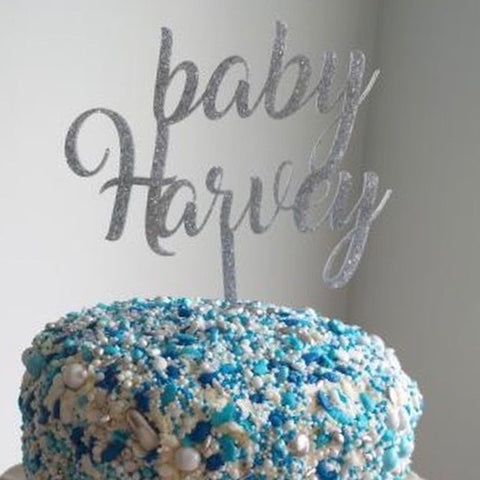 Baby Surname Cake Topper