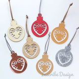 Koru Heart Christmas Decorations