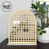 Rattan Arch Earring Stand