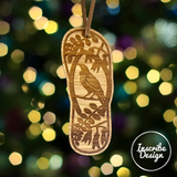 Native Bird Jandal Christmas Decoration