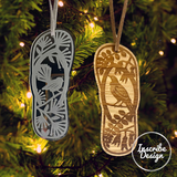 Native Bird Jandal Christmas Decoration