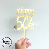 Happy "Age"  Cake Topper