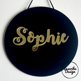 3D Mirror Acrylic Name Wall Hangings