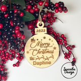 Engraved Merry Christmas Decoration
