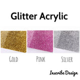 Glitter Acrylic Custom Name Decorations