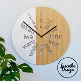 Te Reo Māori Clock