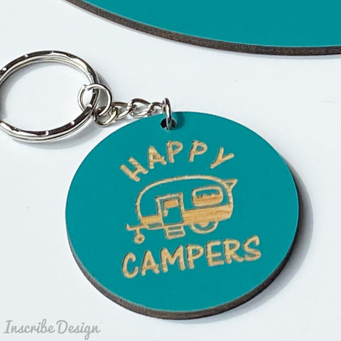 Happy Campers Key Ring