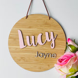 3D Two Names Wall Hanging