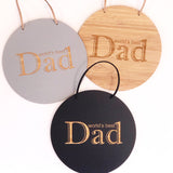 World's Best Dad Wall Hanging